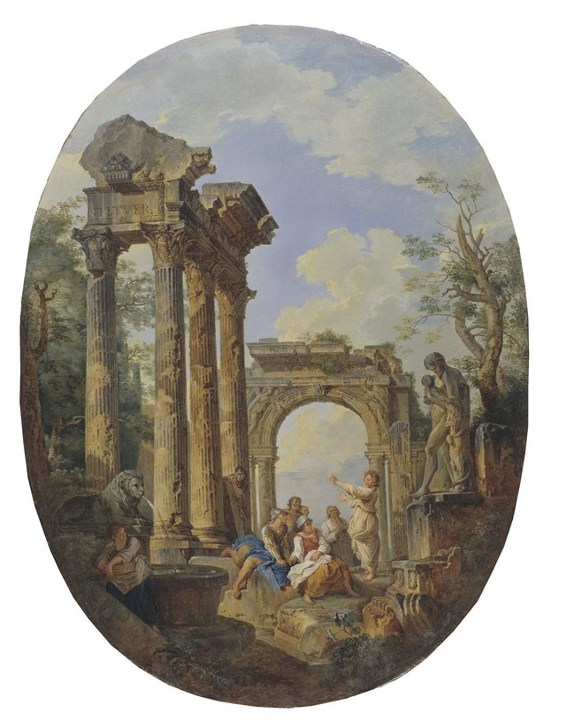 Roman Ruins by Giovanni Paolo Panini