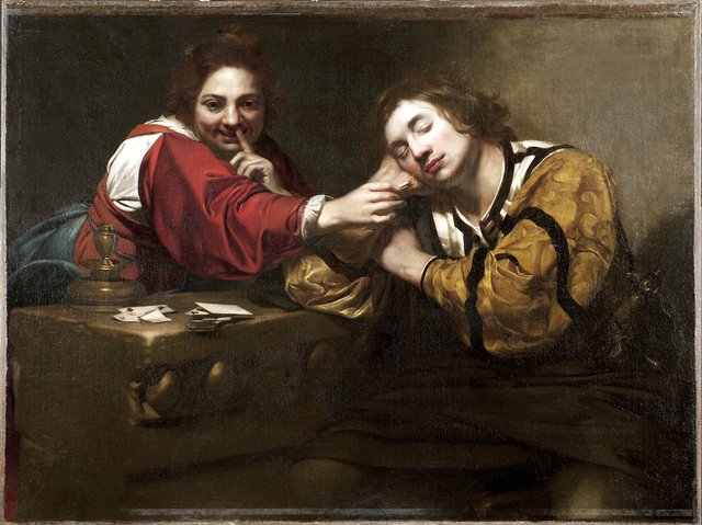 Sleeper Awakened by a Young Woman with Fire by Nicolas Régnier
