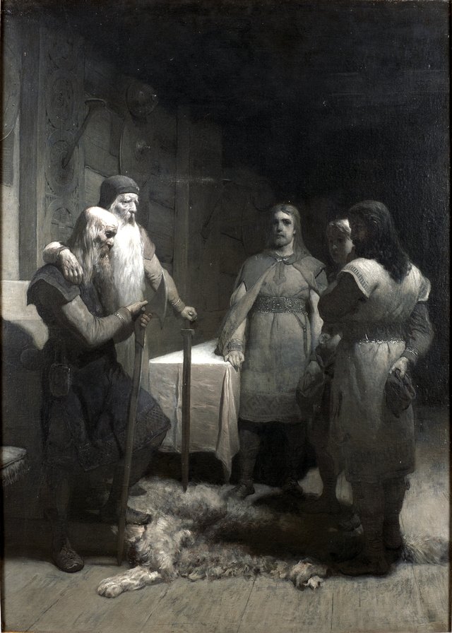 King Bele and Thorsten Vikingsson by August Malmström