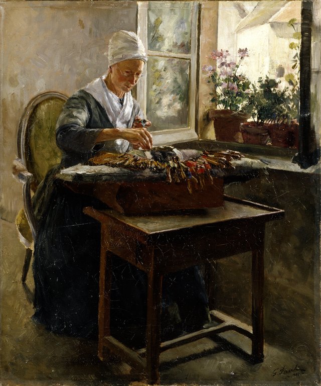The Lace-Maker by Georg Pauli