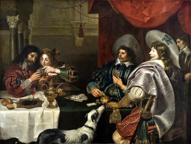 The Card Game by Cornelis de Vos