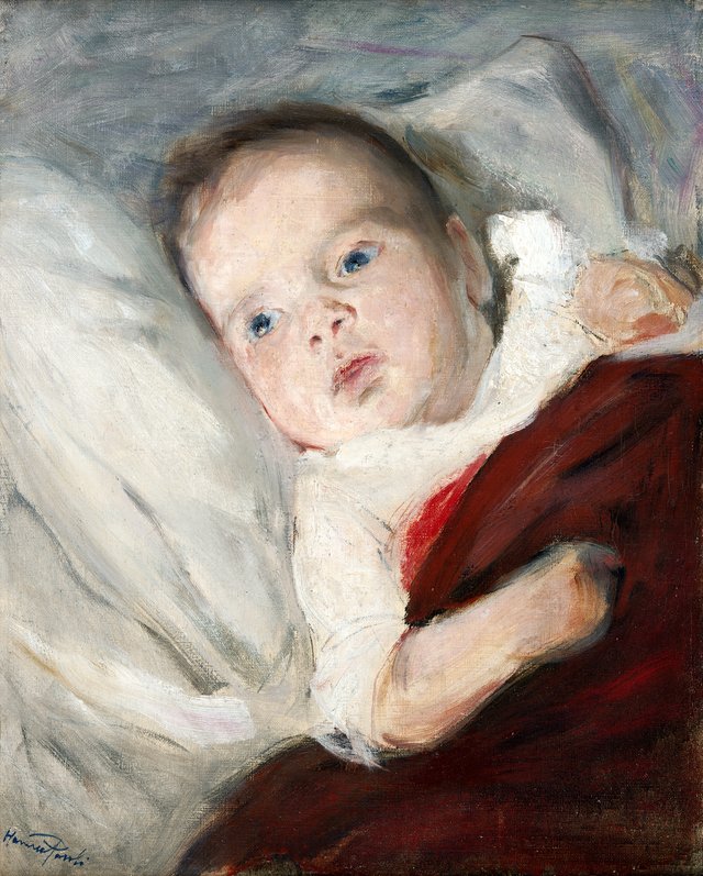 The Artist’s Son Göran discovers the candle light for the first time by Hanna Hirsch-Pauli