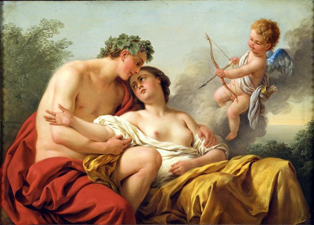 Bacchus and Ariadne by Louis-Jean-François Lagrenée