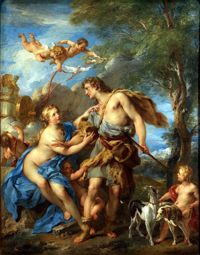 Venus and Adonis by François Lemoyne