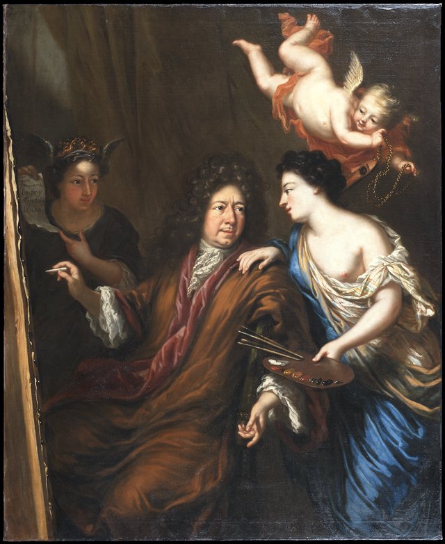 Selfportrait with Allegories by David Klöcker Ehrenstrahl