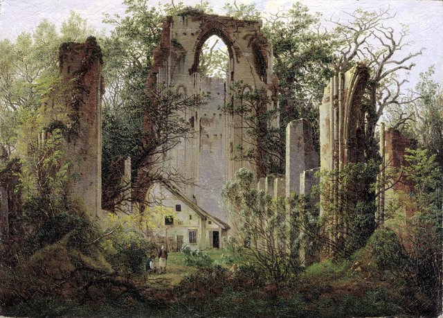 Monastery ruin Eldena by Caspar David Friedrich
