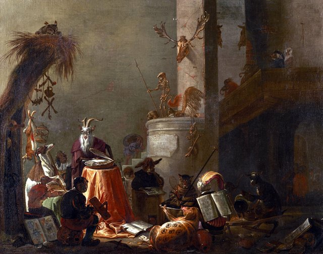 College Animals by Cornelis Saftleven