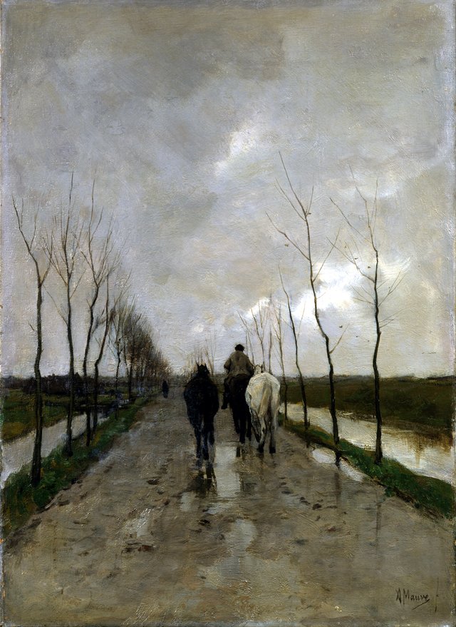 A Dutch Road by Anton Mauve