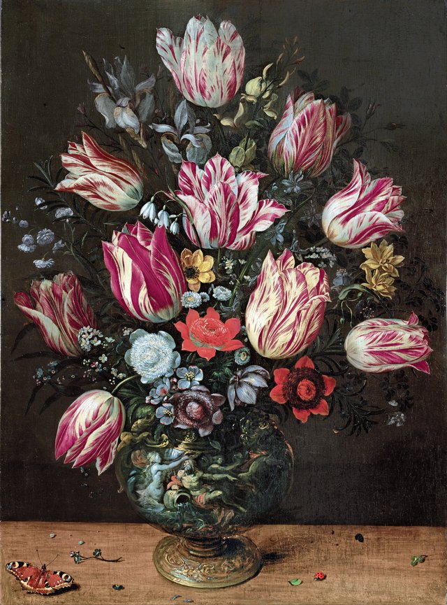 Vase with Tulips by Frans Francken the Younger