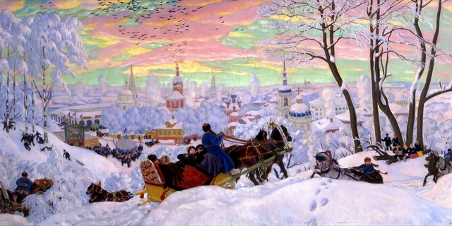 Shrovetide by Boris Kustodiev