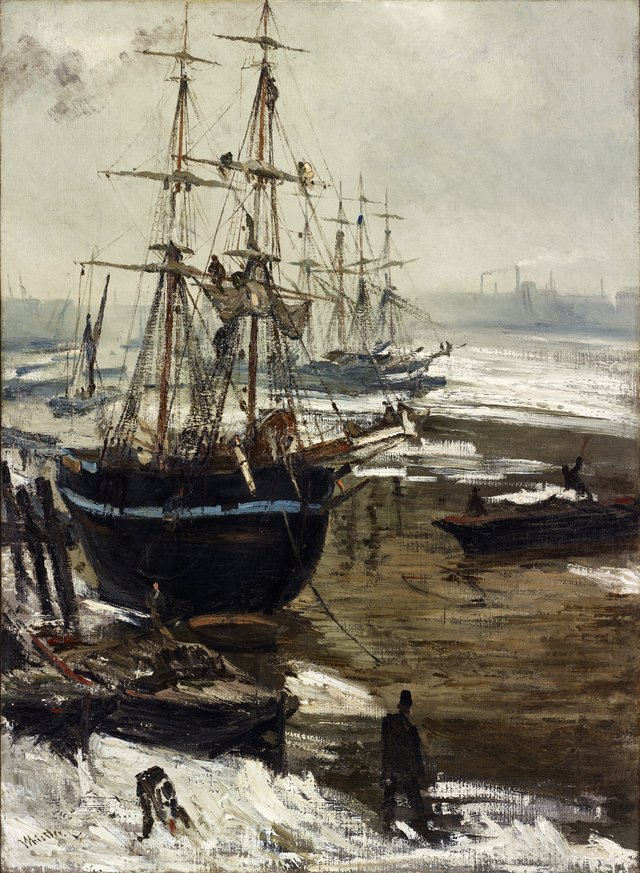 The Thames in Ice by James McNeill Whistler