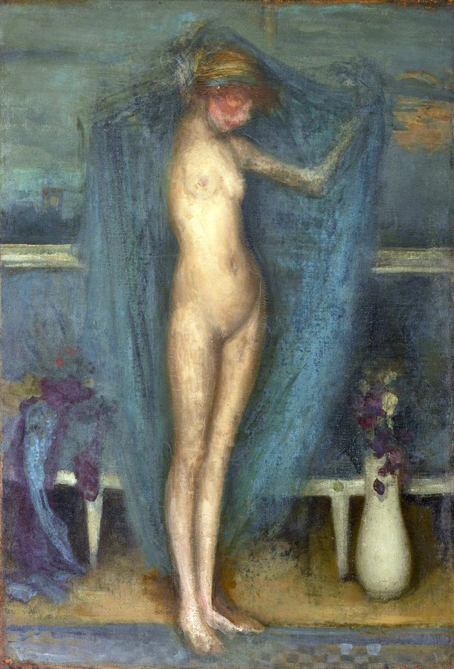 Harmony in Blue and Gold: The Little Blue Girl by James McNeill Whistler