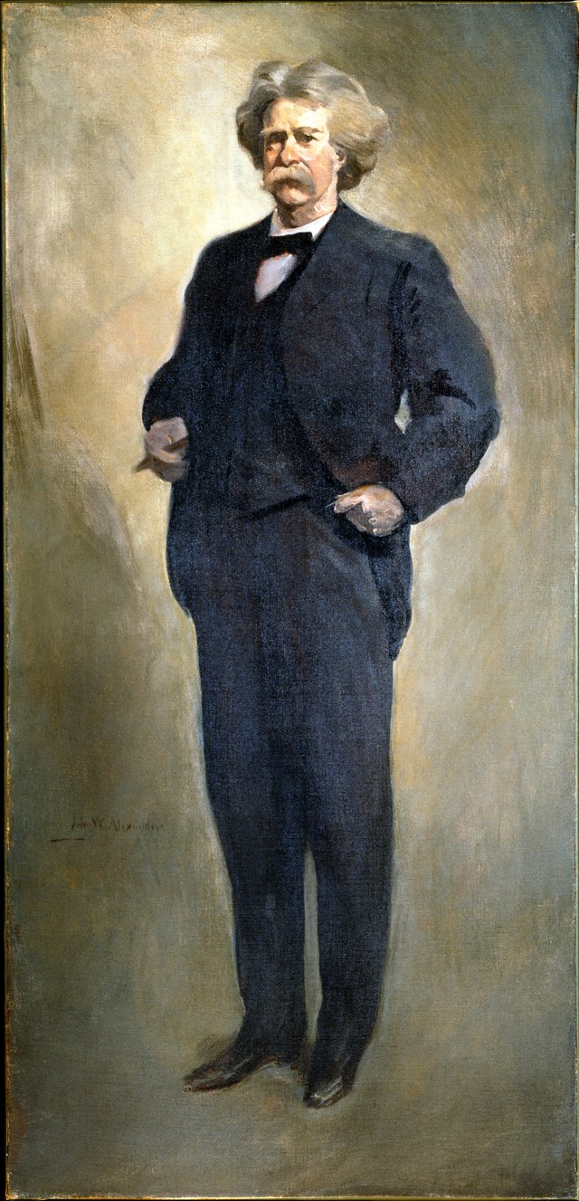 Portrait of Mark Twain by John White Alexander