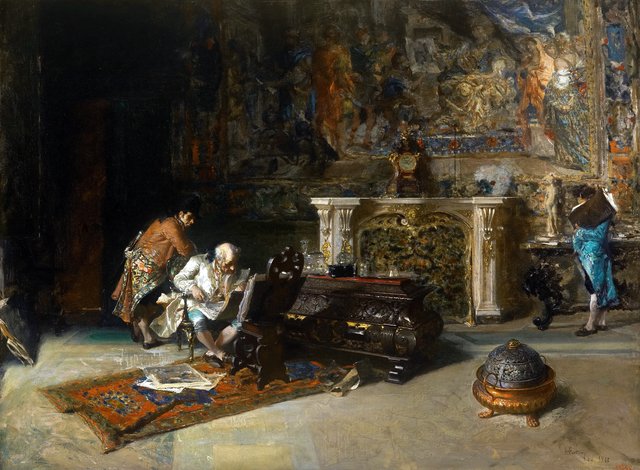 The Print Collector by Mariano Fortuny Marsal
