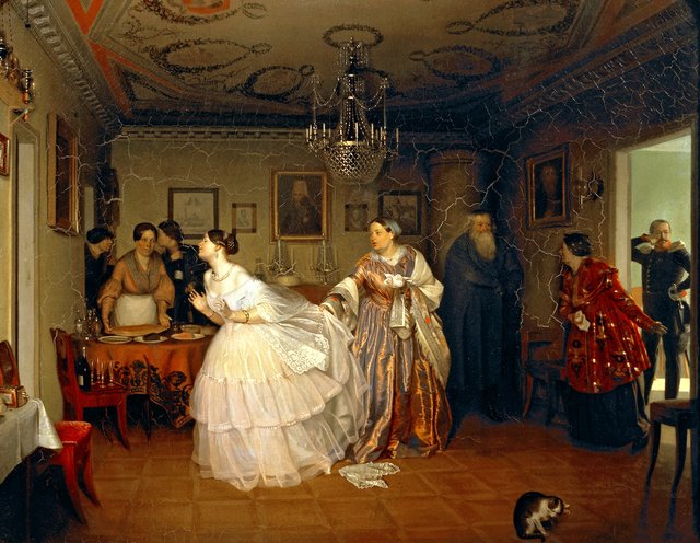Major's marriage proposal by Pavel Fedotov