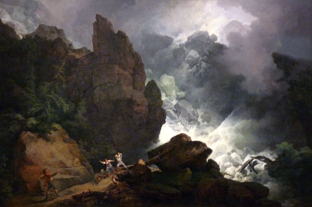 An Avalanche in the Alps by Philip James de Loutherbourg