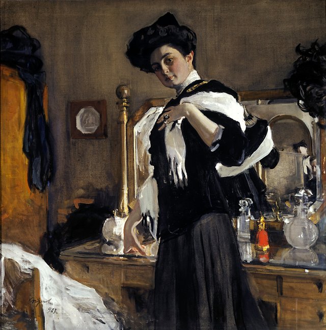 Portrait of Henriette Girshman by Valentin Serov