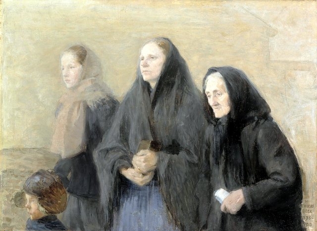 Churchgoers (Easter Morning) by Helene Schjerfbeck