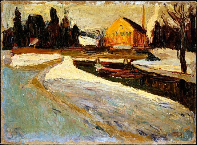 Schwabing, Winter Sun by Wassily Kandinsky