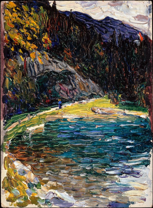 Kochel, Old Kesselbergstrasse by Wassily Kandinsky