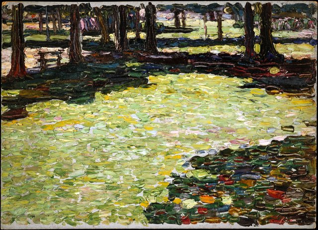 Saint-Cloud Park, clearing by Wassily Kandinsky