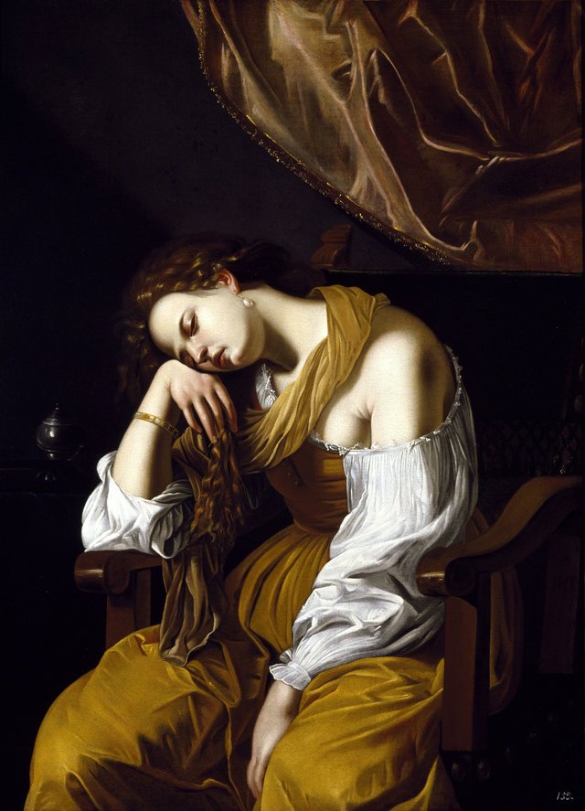 Mary Magdalene as Melancholy by Artemisia Gentileschi