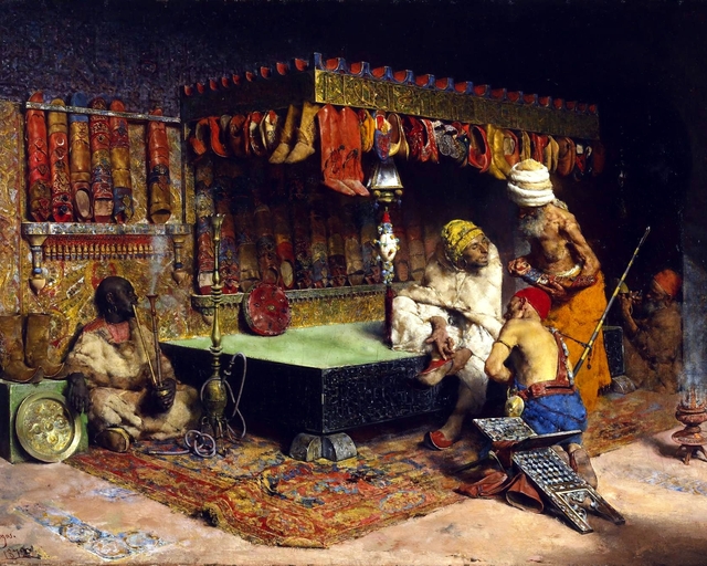 The Slipper Merchant in Morocco by José Villegas Cordero