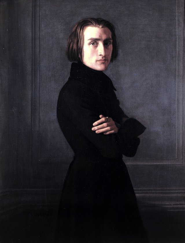 Portrait of Franz Liszt by Henri Lehmann
