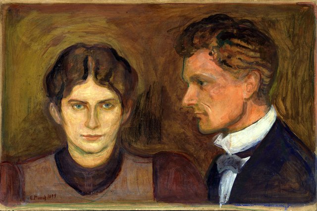 Aase and Harald Nørregaard by Edvard Munch