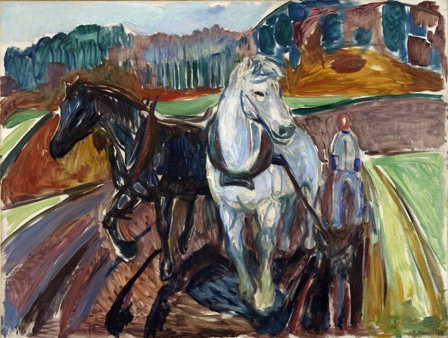 Autumn Ploughing by Edvard Munch