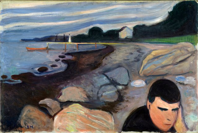 Melancholy by Edvard Munch