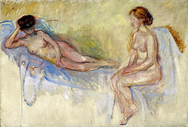 Two Nudes by Edvard Munch
