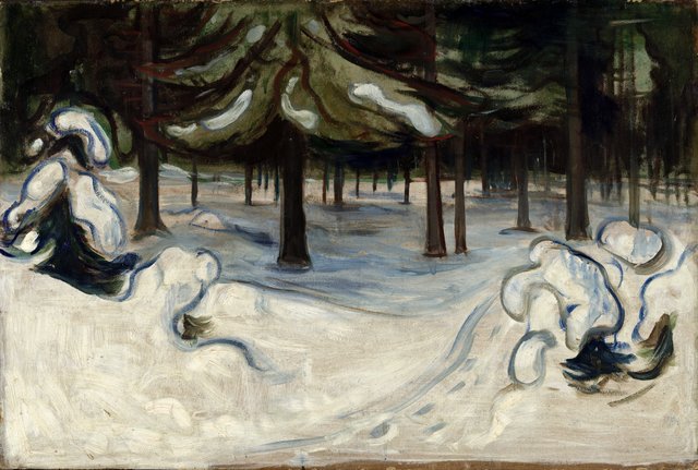 Winter in the Woods, Nordstrand by Edvard Munch