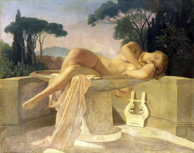 Girl in a Basin by Paul Delaroche