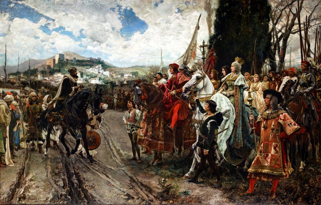 La rendición de Granada by Francisco Pradilla y Ortiz