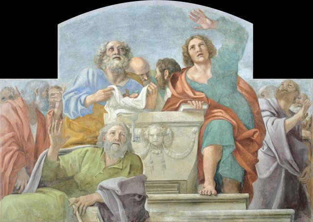 Apostles around the Sepulchre of the Virgin Mary by Francesco Albani