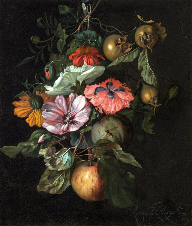 Festoon of Flowers and Fruit by Rachel Ruysch