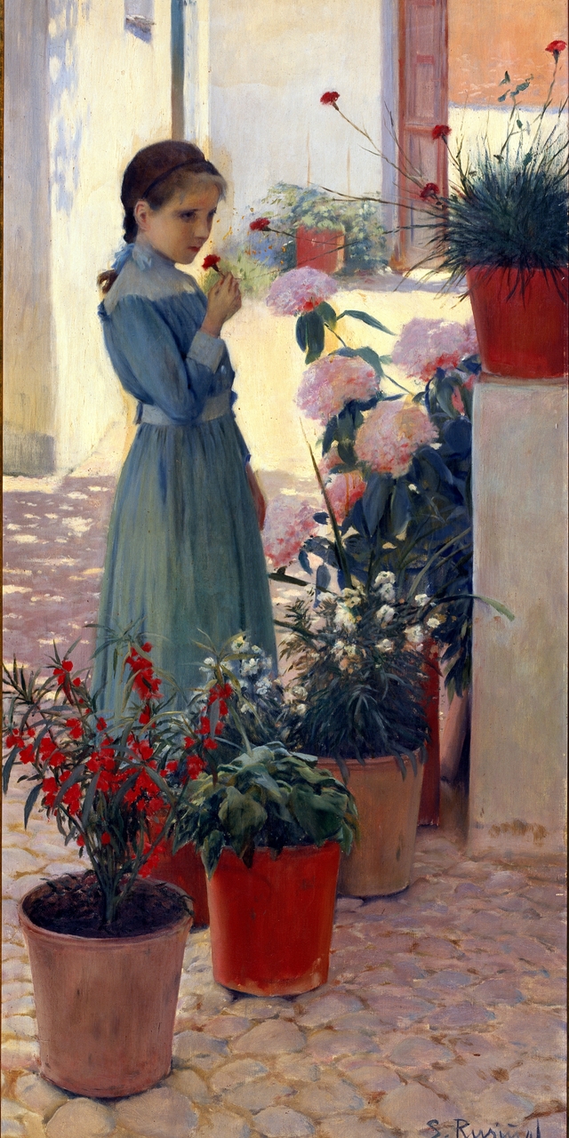 La nena de la Clavellina Qualitat by Santiago Rusiñol i Prats