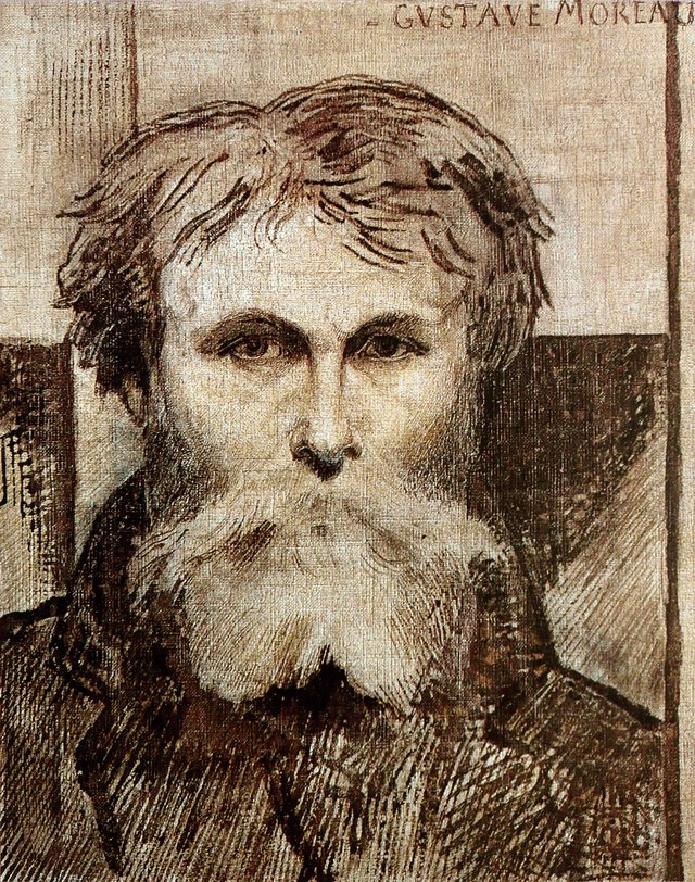 Portrait of Gustave Moreau by Himself by Gustave Moreau