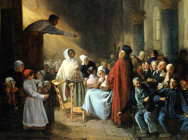 The Sermon by François-Auguste Biard
