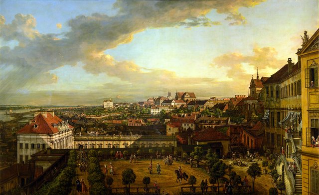 View of Warsaw from the terrace of the Royal Castle by Bernardo Bellotto