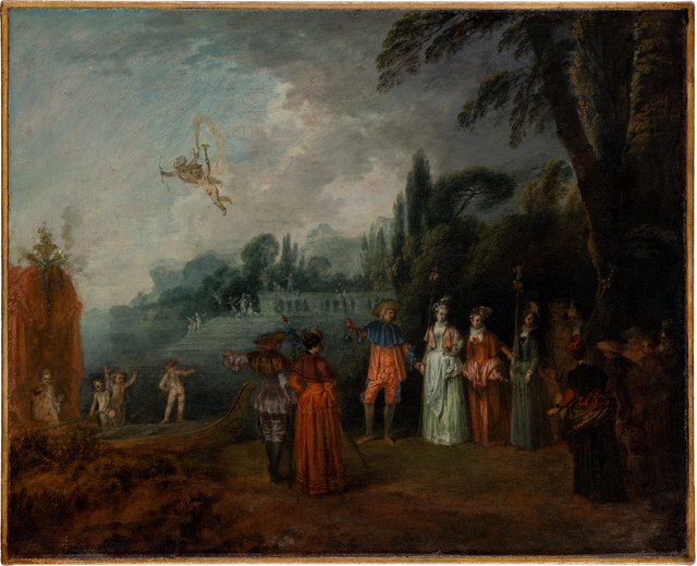 The Embarkation for Cythera by Jean-Antoine Watteau