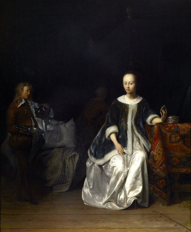 A Lady at Her Toilet by Gabriel Metsu