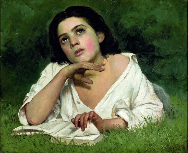 Girl with a Book by José Ferraz de Almeida Júnior