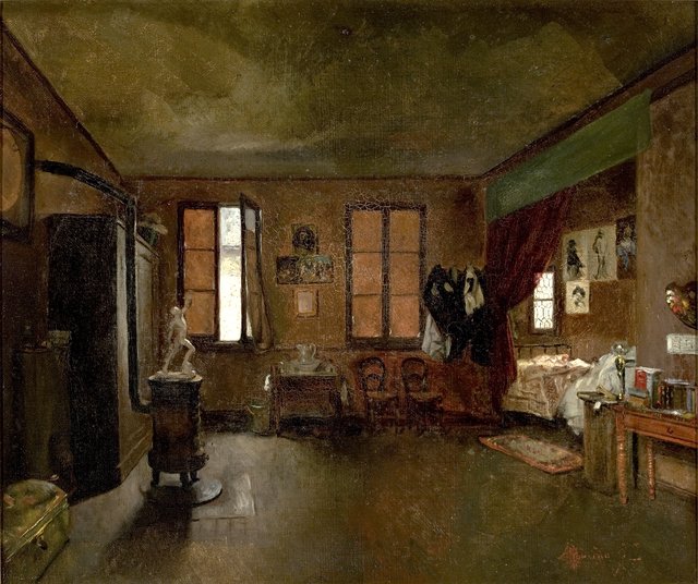 The Artist's Workshop by José Ferraz de Almeida Júnior