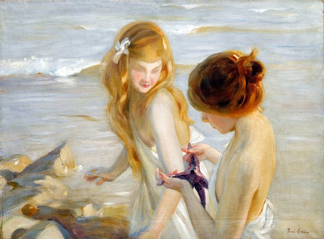 Deux Jeunes Filles à l'étoile de mer by Paul Émile Chabas