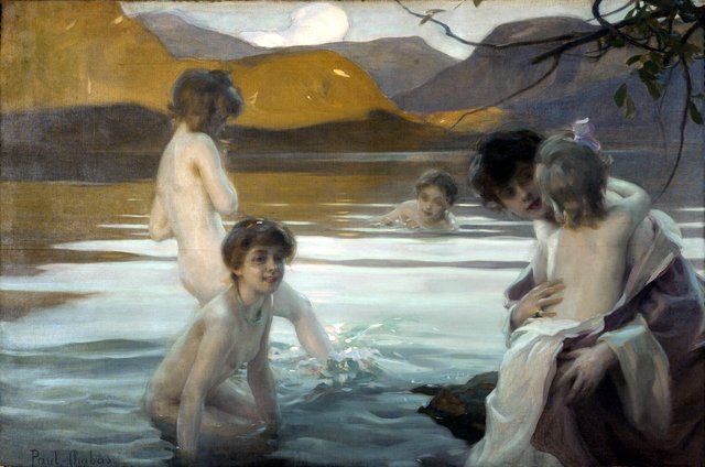 The first bath by Paul Émile Chabas