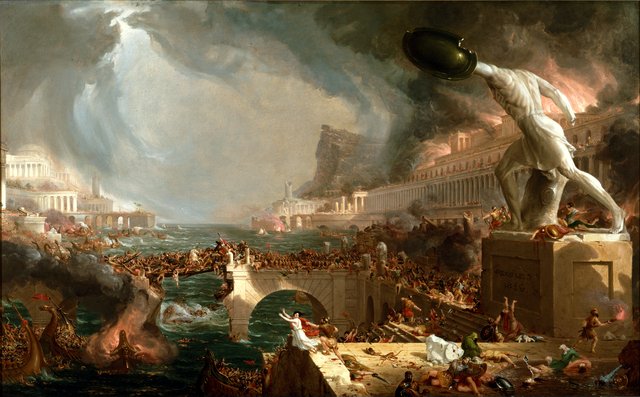The Course of Empire: Destruction by Thomas Cole