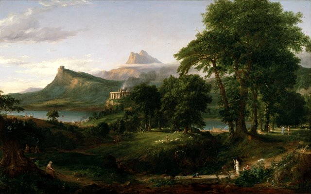 The Course of Empire: The Arcadian or Pastoral State by Thomas Cole