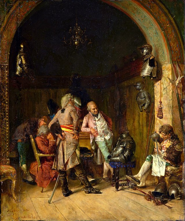 Examining Antique Arms by José Villegas Cordero